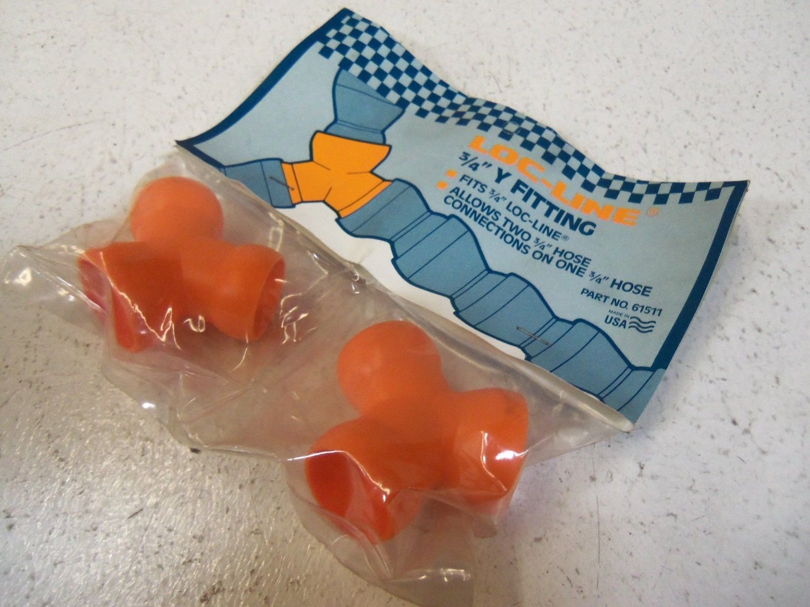 LOT OF 2 LOC-LINE 3/4" Y FITTING 61511 NSMP