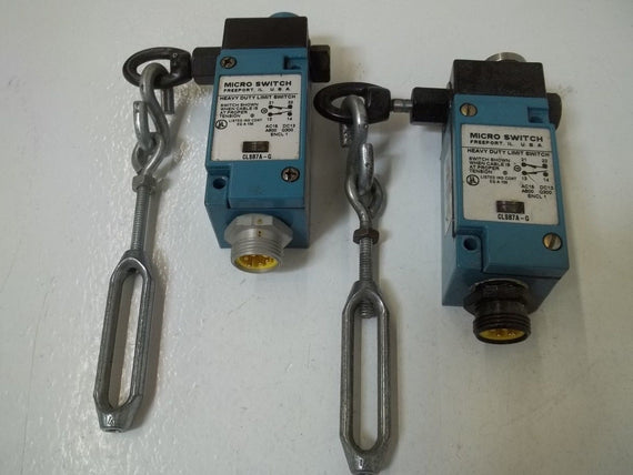 LOT OF 2 MICROSWITCH CLSB7A-G (AS PICTURED) *USED*
