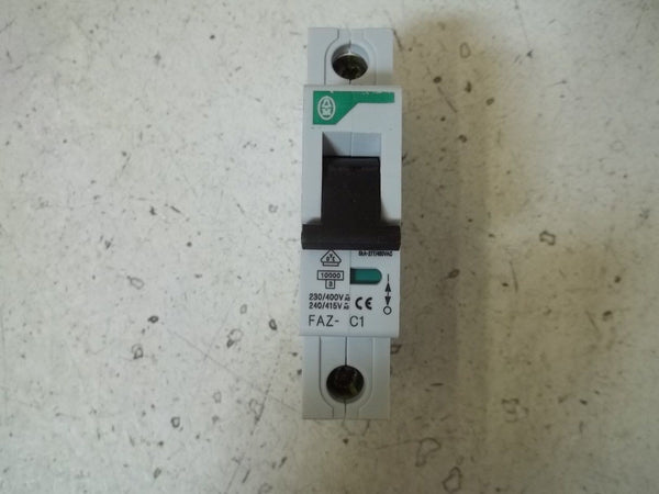 LOT OF 2 MOELLER FAZ-C1 CIRCUIT BREAKER NSNP