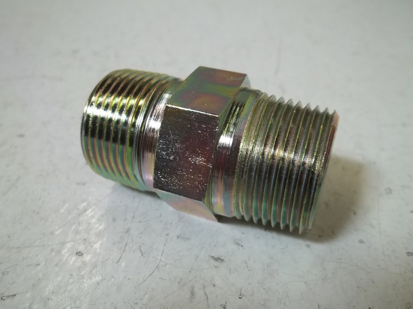 LOT OF 2 MOTION INDUSTRIES 7253-2378-5 FITTING, ADAPTER MALENSNP