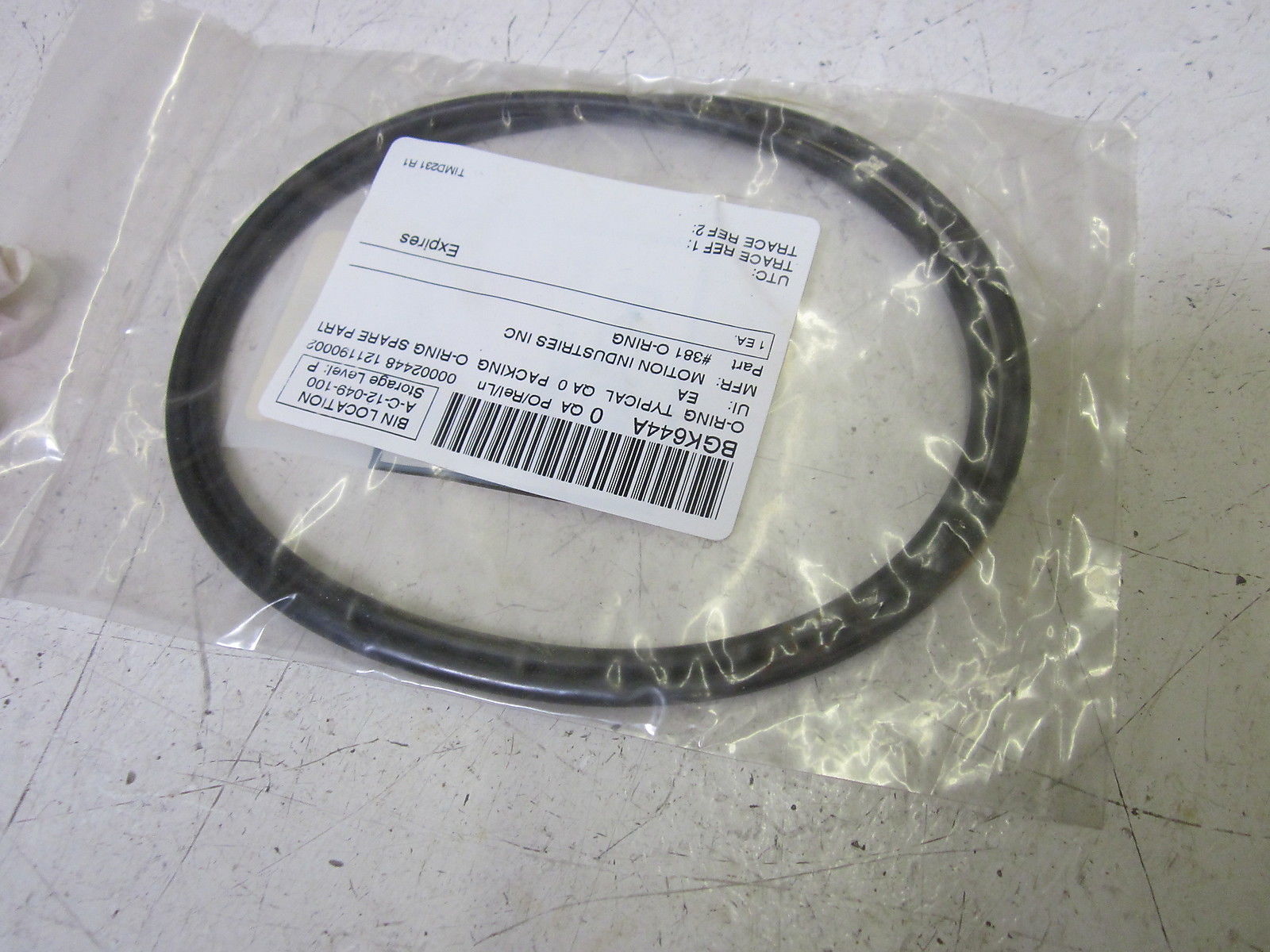 LOT OF 2 MOTION INDUSTRIES INC. 381 BUNA O-PACK NSMP