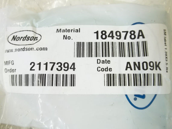 LOT OF 2 NORDSON 184978A *NEW IN A FACTORY BAG*