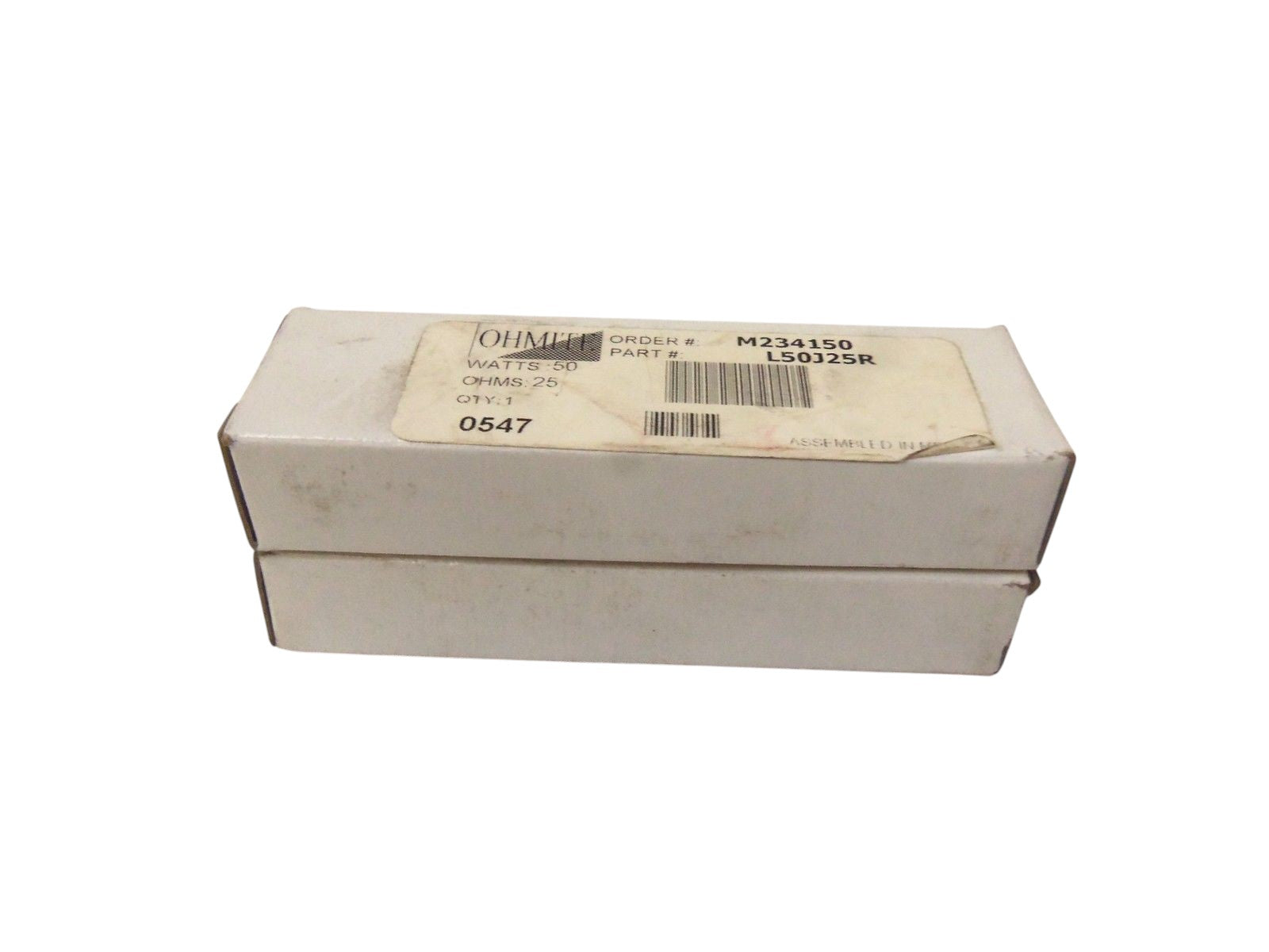 LOT OF 2 OHMITE RESISTOR L50J25R NSMP