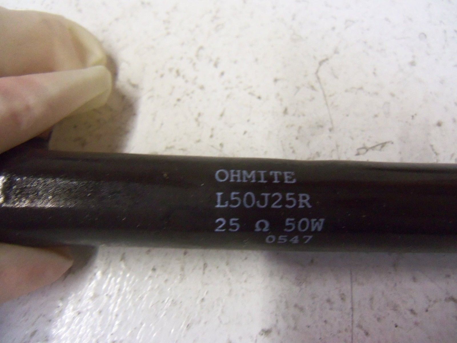 LOT OF 2 OHMITE RESISTOR L50J25R NSMP