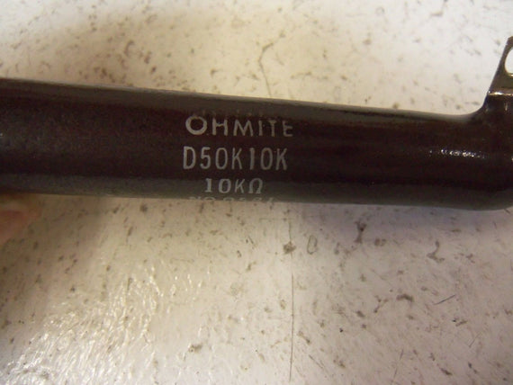 LOT OF 2  OHMITE RESISTOR D50K10K *NEW IN BOX*