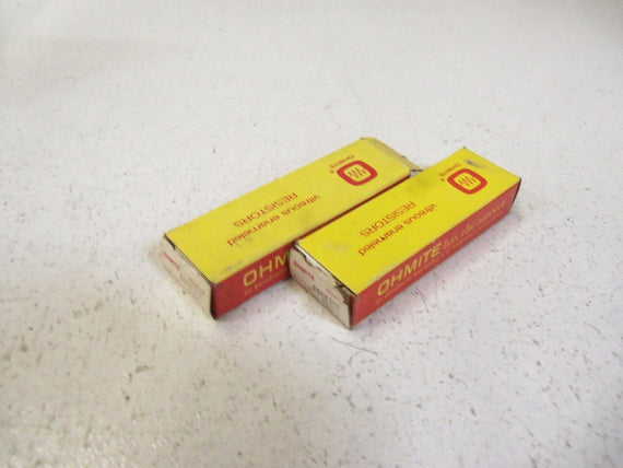 LOT OF 2  OHMITE RESISTOR D50K10K *NEW IN BOX*