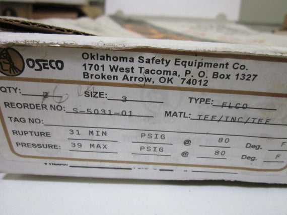 LOT OF 2 OSECO S05031-01 *NEW IN BOX*
