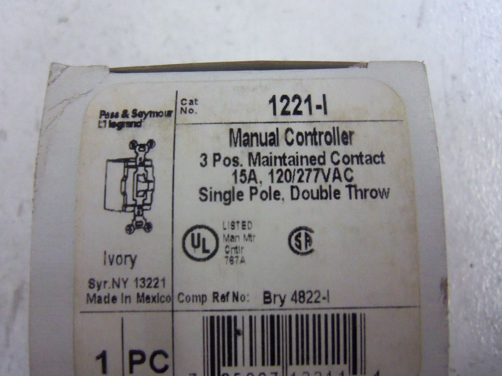 LOT OF 2 PASS & SEYMOUR 1221-I MANUAL CONTROLLER NSMP