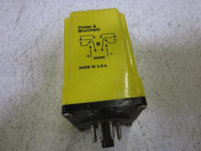 LOT OF 2 POTTER & BRUMFIELD CDD-38-30004 0.6-60SEC. RELAY 24VDC UNMP