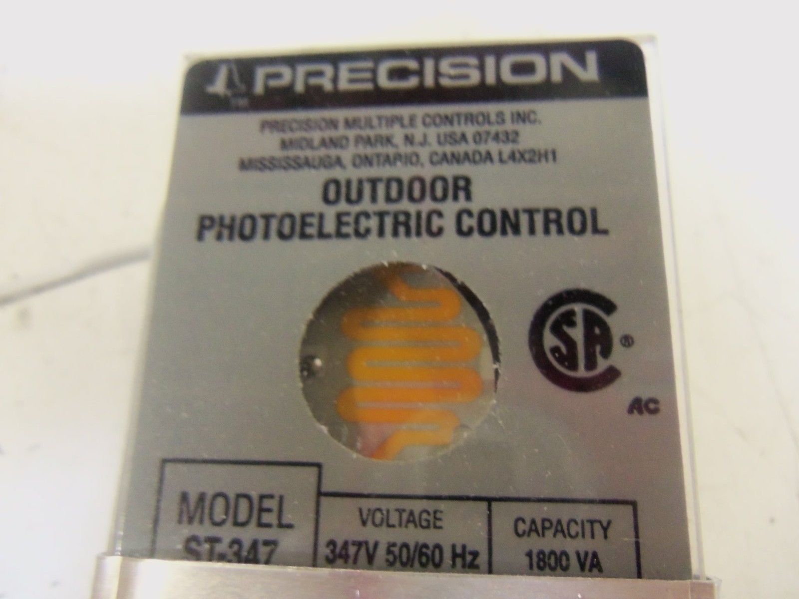 PRECISION ST-347 OUTDOOR PHOTOELECTRIC CONTROL 347V NSMP