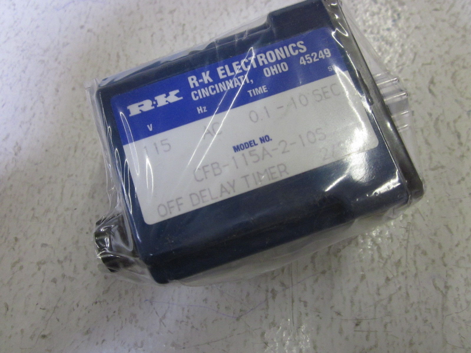 LOT OF 2 R-K ELECTRONICS CFB-115A-2-105 OFF DELAY TIMER NSMP