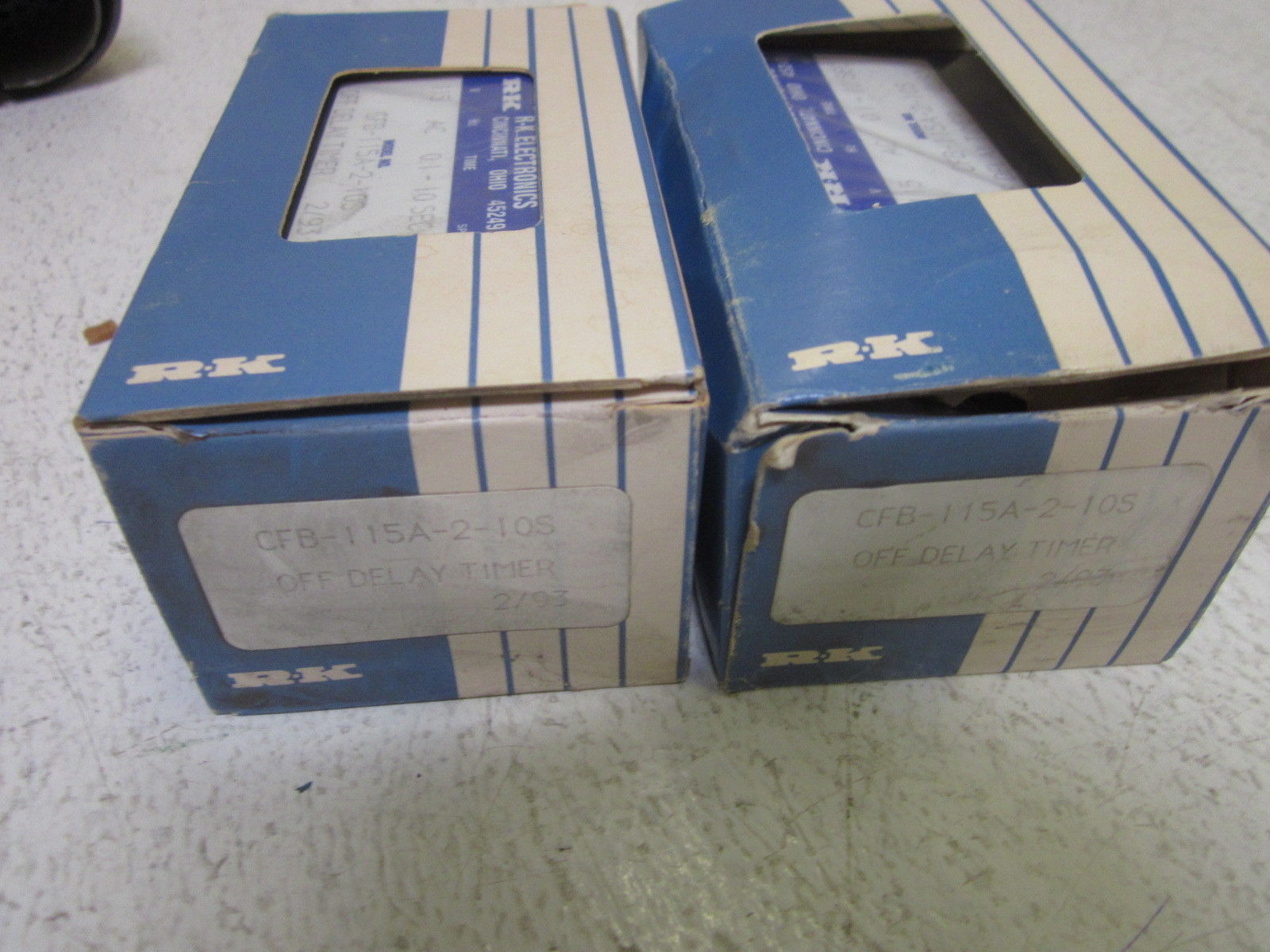 LOT OF 2 R-K ELECTRONICS CFB-115A-2-105 OFF DELAY TIMER NSMP