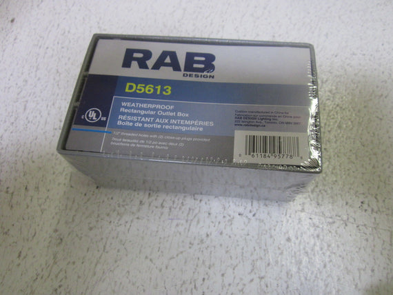 LOT OF 2 RAB DESIGN D5613 WEATHERPROOF OUTLET BOX *NEW NO BOX*