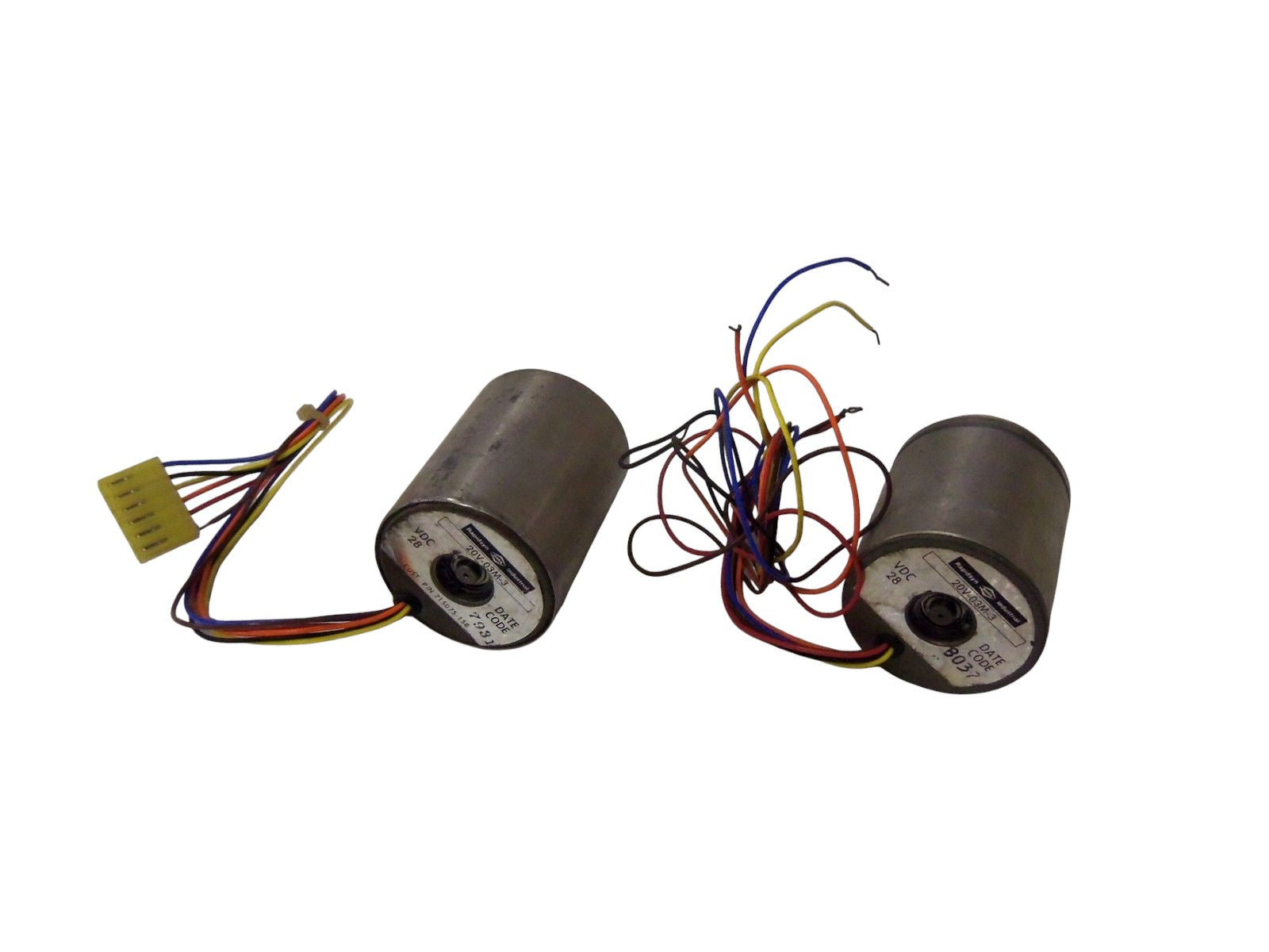 LOT OF 2 RAPIDSYN MOTOR 20V-03M-3 28VDC UNMP