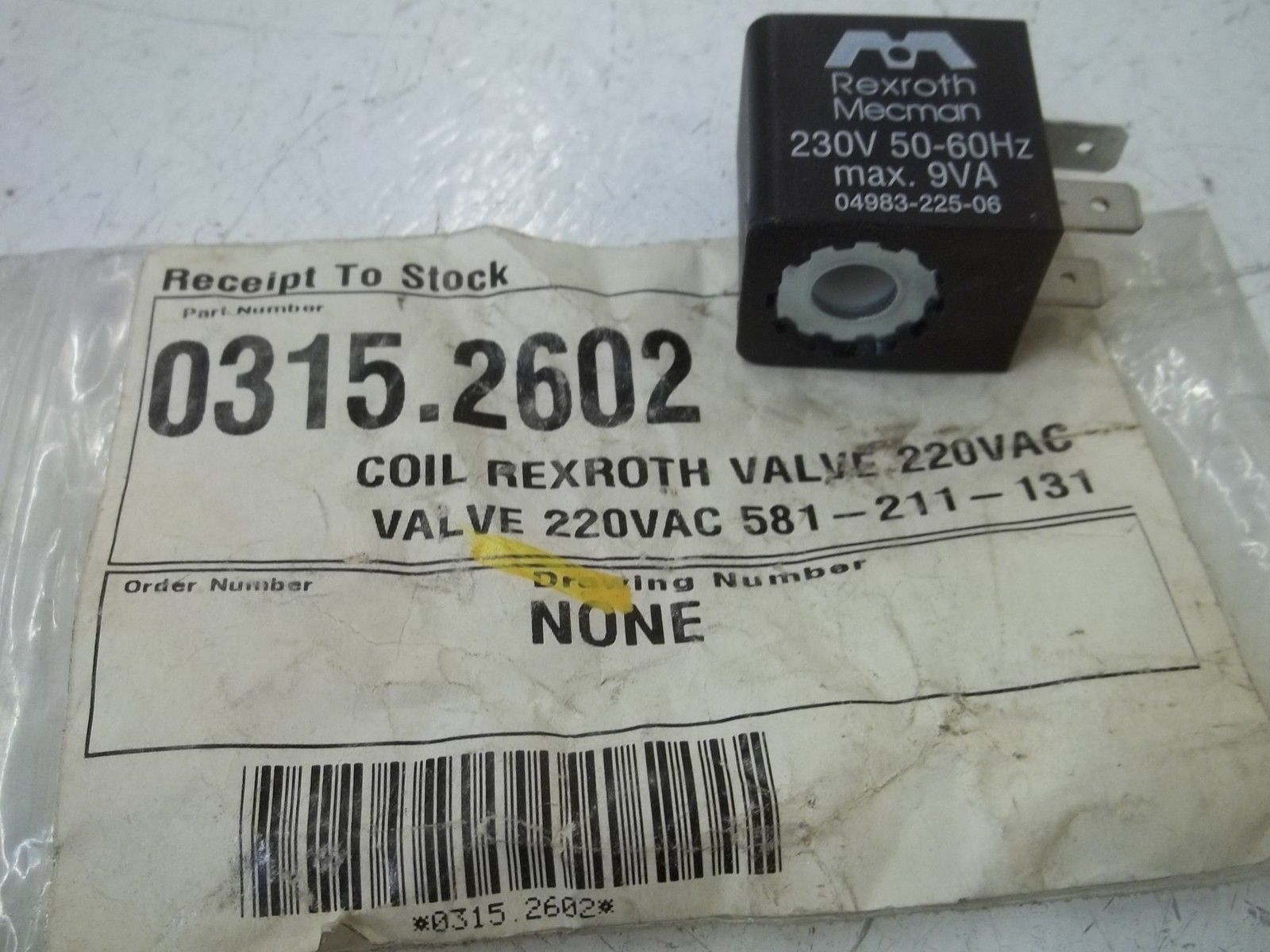 LOT OF 2 REXROTH 581-211-131 NSNP