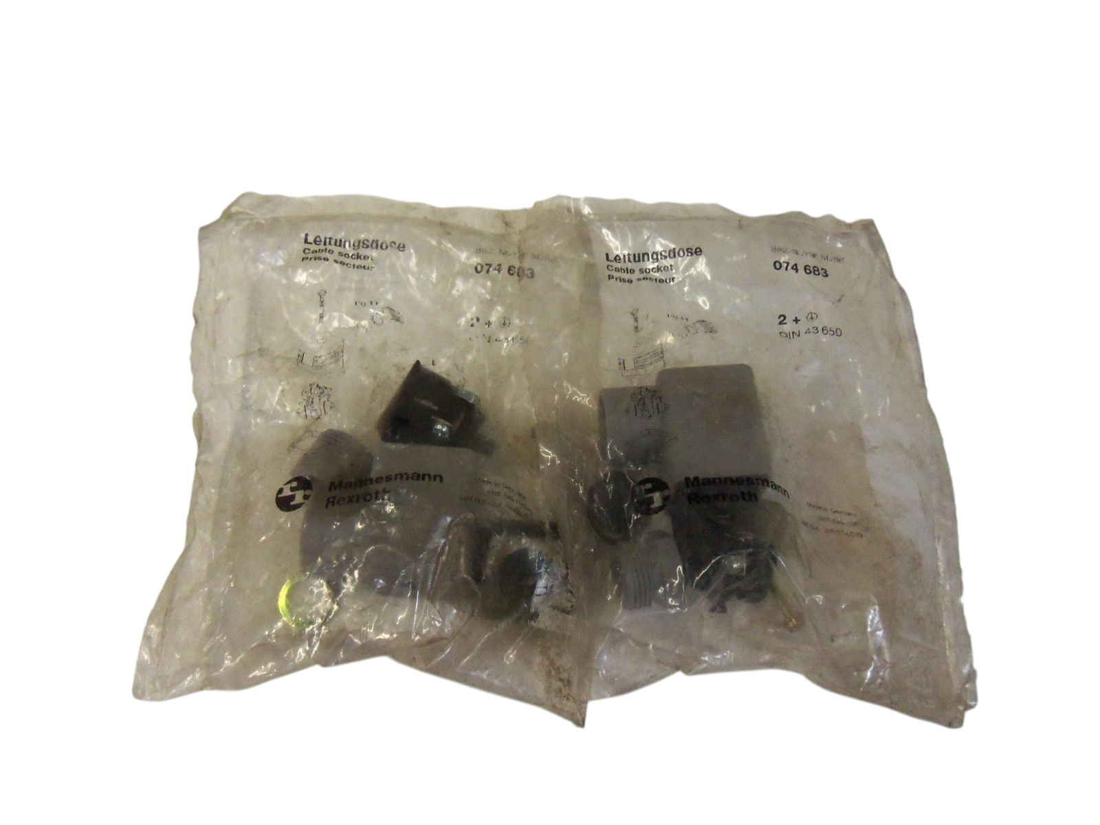 LOT OF 2 REXROTH CABLE SOCKET 074-683 NSMP