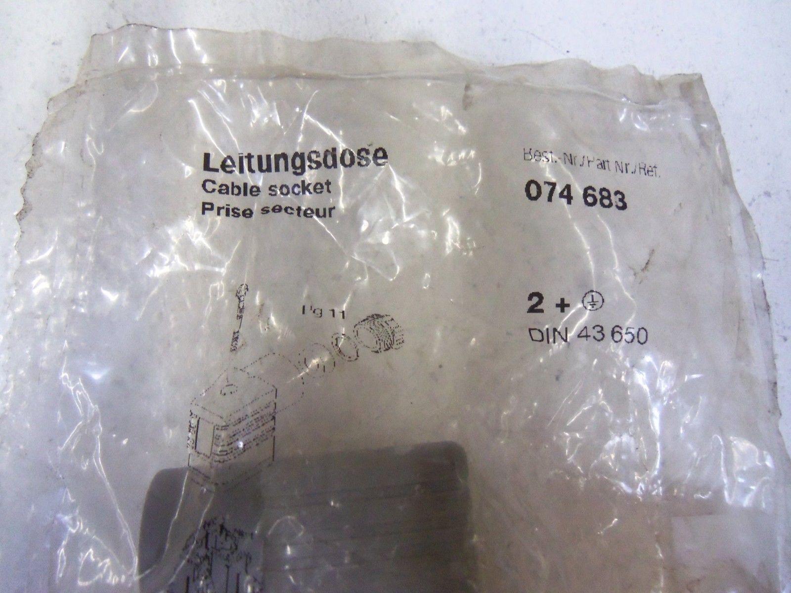 LOT OF 2 REXROTH CABLE SOCKET 074-683 NSMP