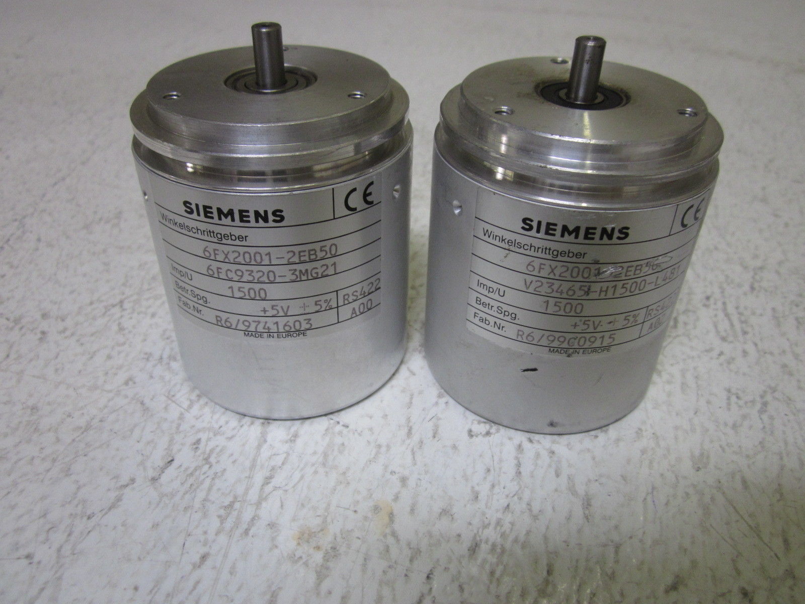 LOT OF 2 SIEMENS 6XF2001-2EB50 ENCODER UNMP