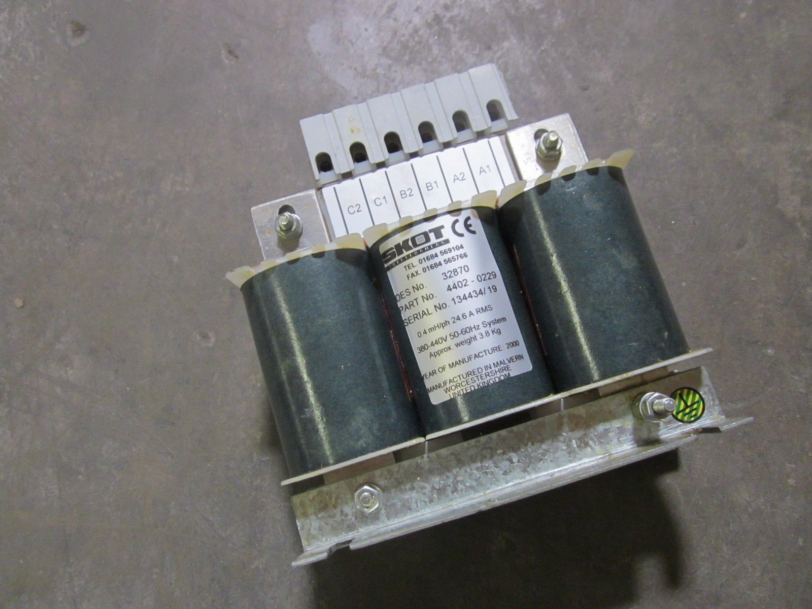 LOT OF 2 SKOT TRANSFORMERS 4402-0229 TRANSFORMER 380-440V UNMP