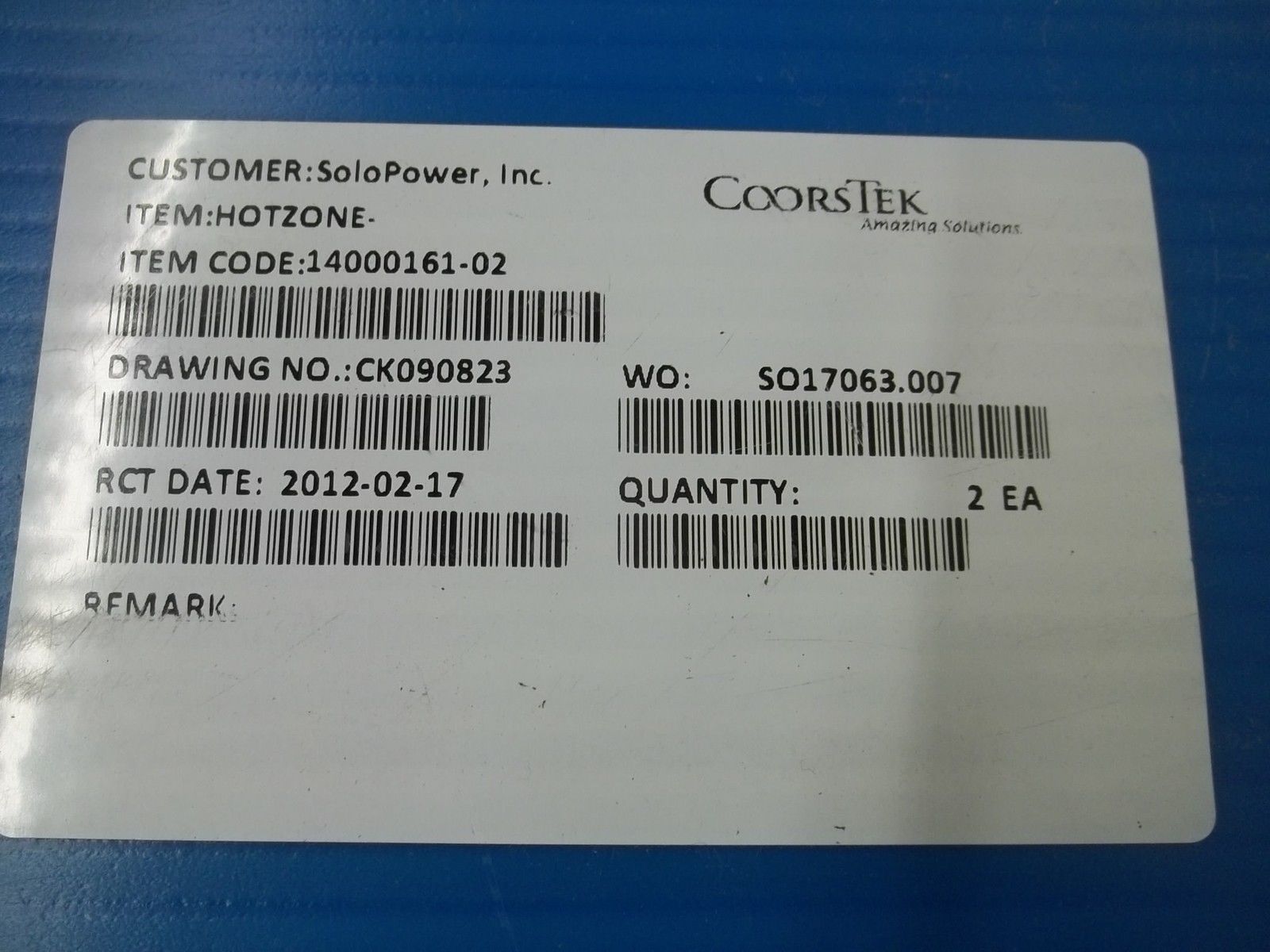 LOT OF 2 SOLO POWER, INC. 14000161-02 NSMP