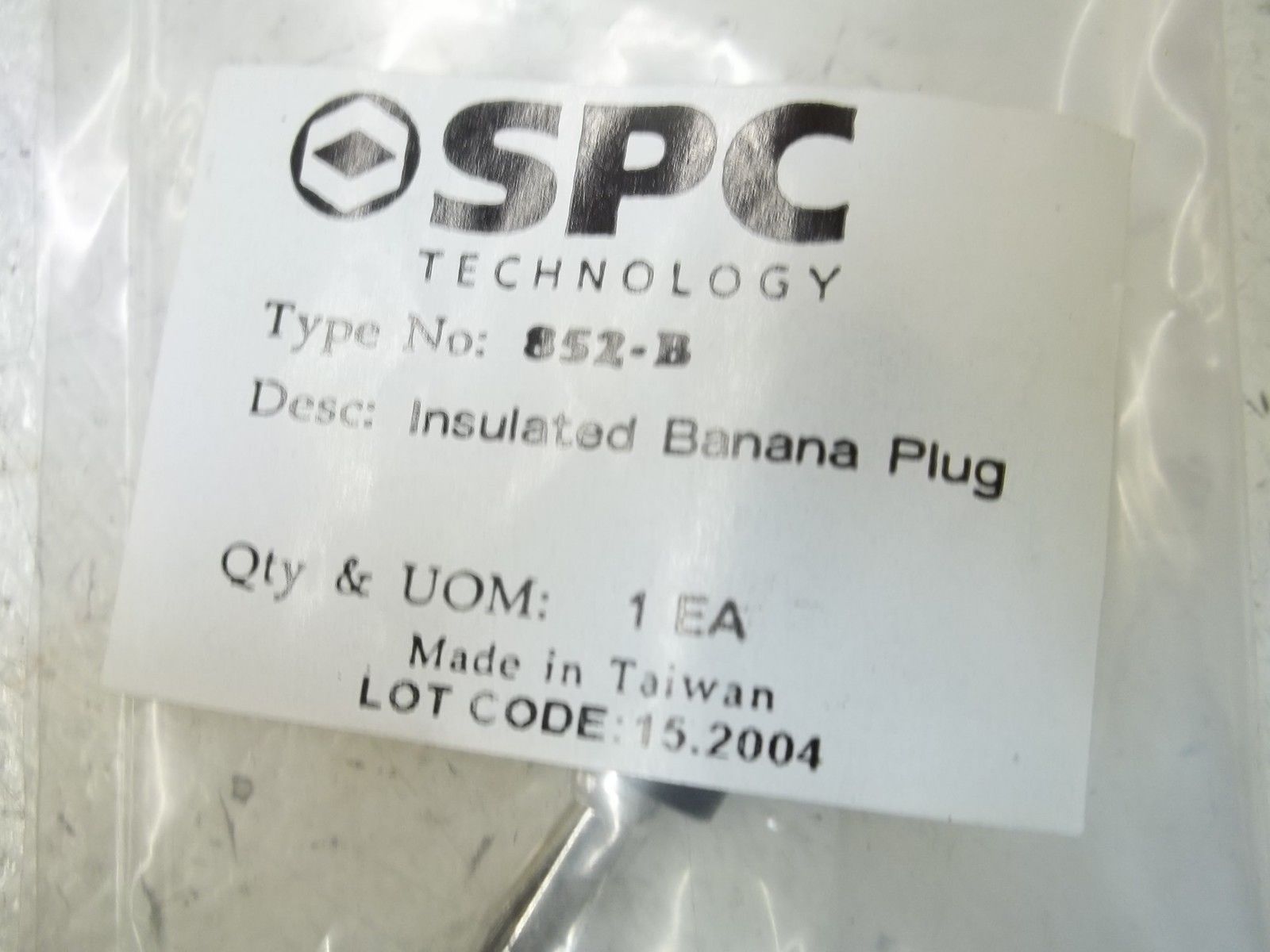 LOT OF 2 SPC 852-B INSULATED BANANA PLUG NSMP