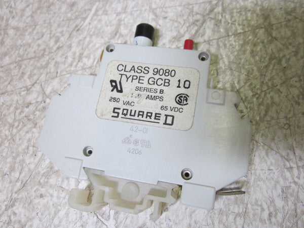 LOT OF 2 SQUARE D 9080-GCB SER.B CIRCUIT BREAKER 125VAC UNMP