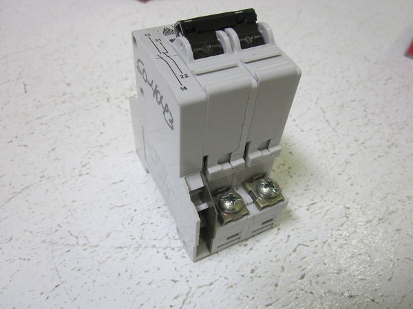 LOT OF 2 STOTZ S212-K6 2P 6A CIRCUIT BREAKER W/ AUXILIARY CONTACT NSMP