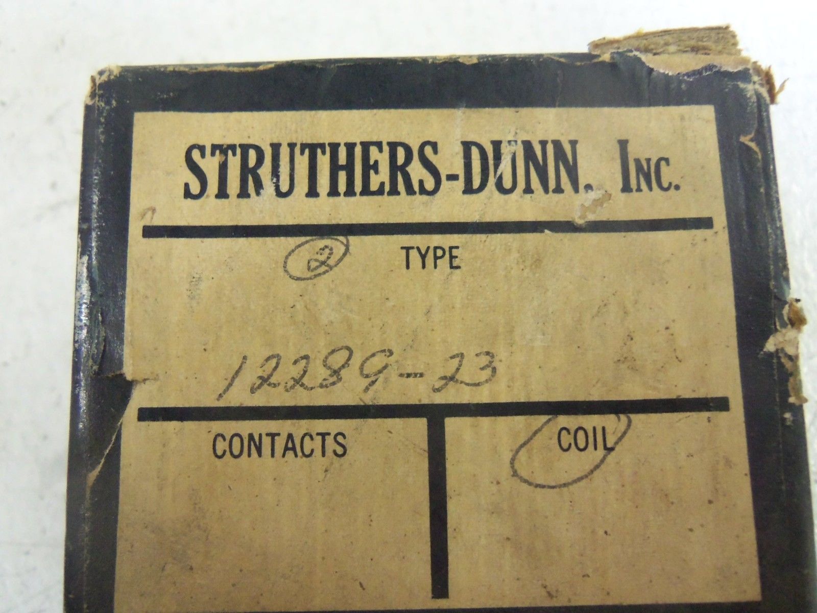 LOT OF 2 STRUTHERS-DUNN 12289-23 COIL *NEW*