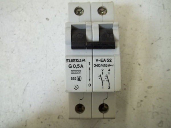 LOT OF 2  SURSUM V-EA52-G0,5A CIRCUIT BREAKER NSNP