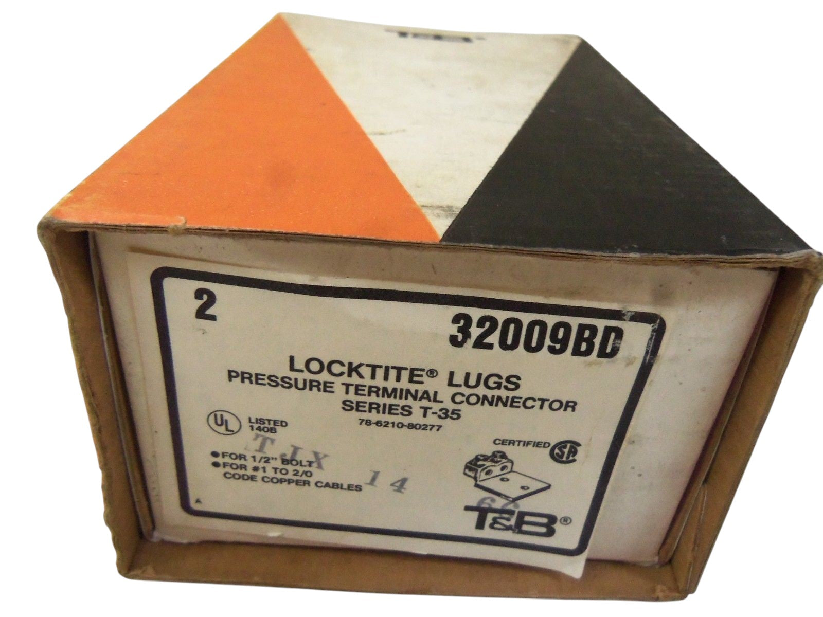 LOT OF 2 THOMAS & BETTS 32009BD PRESSURE TERMINAL CONNECTOR NSMP