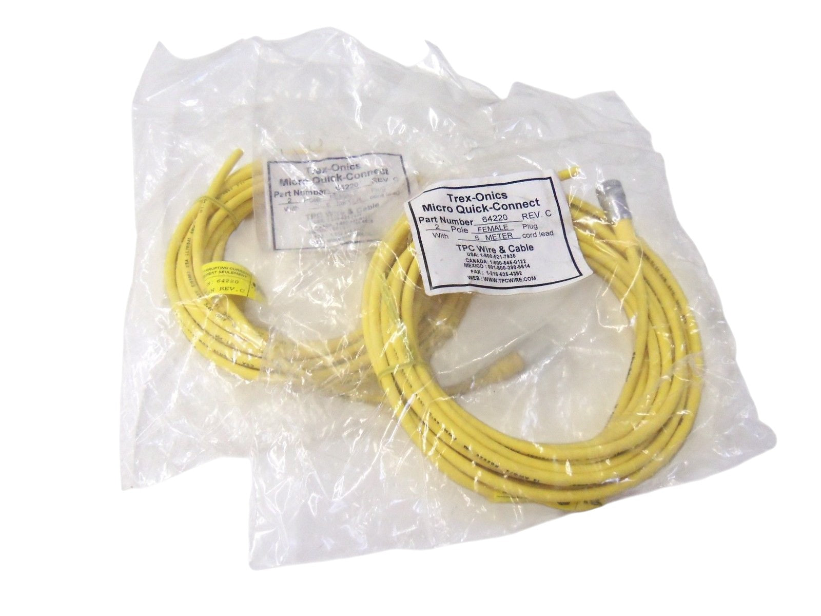 LOT OF 2 TPC WIRE & CABLE 64220 NSMP