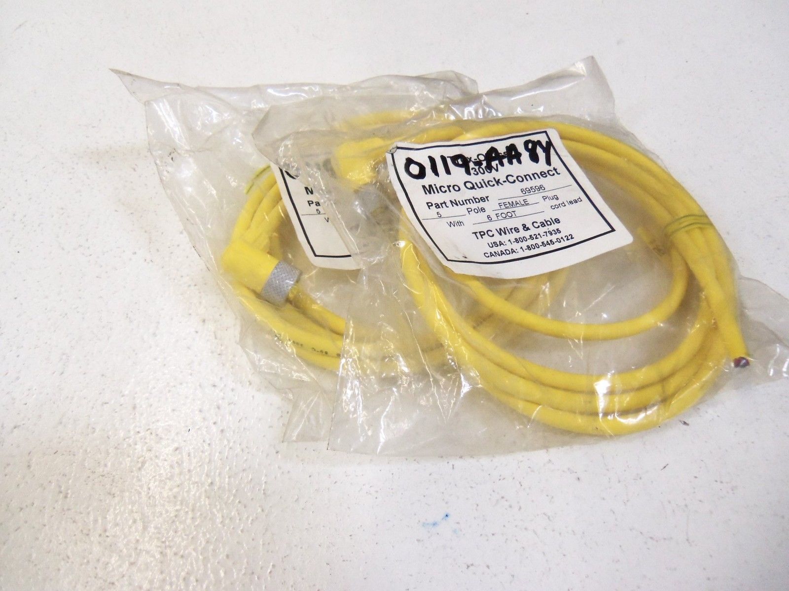 LOT OF 2 TPC WIRE & CABLE 69596 NSMP