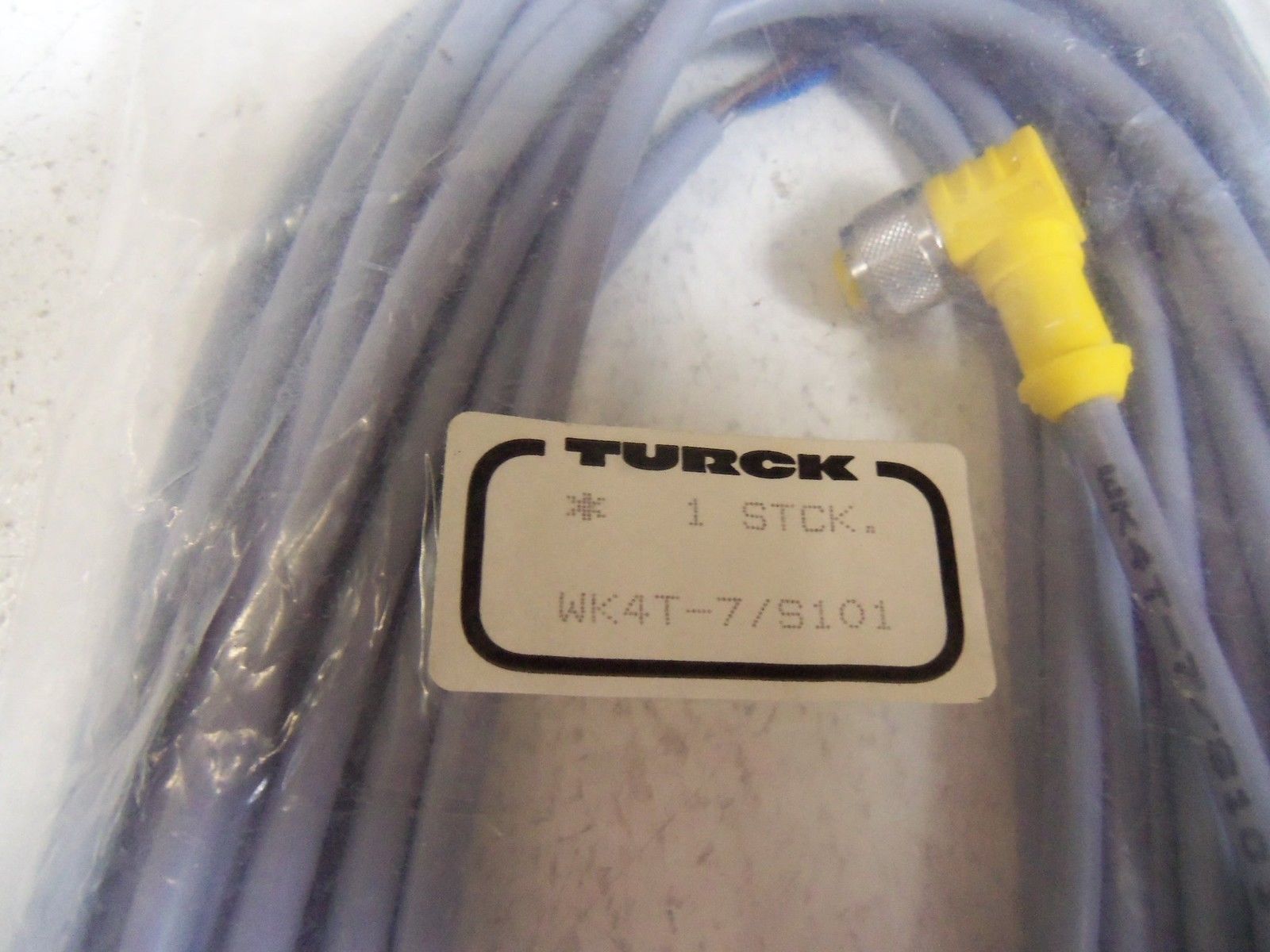 LOT OF 2 TURCK WK4T-7/S101 CORDSET NSMP