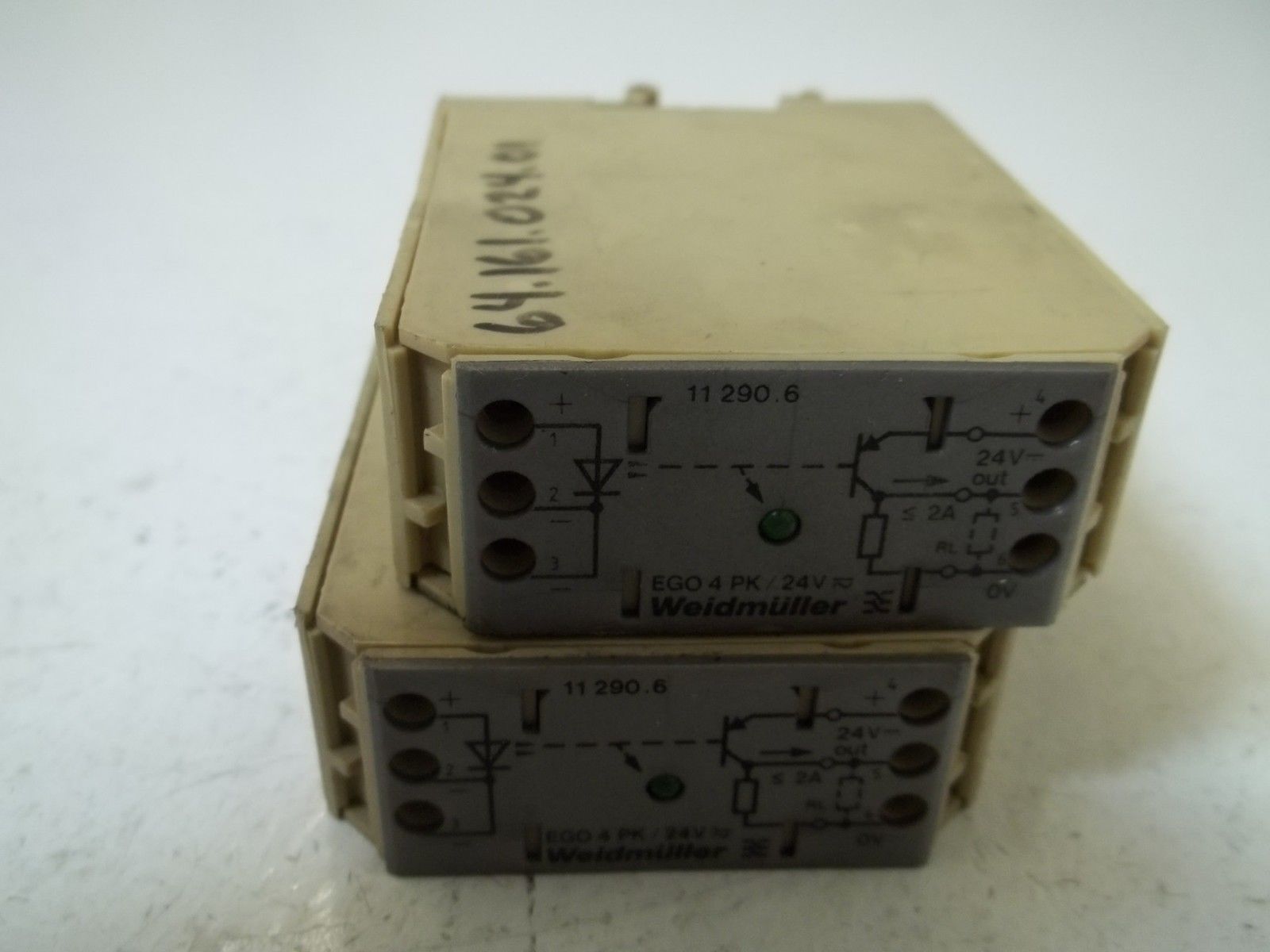 LOT OF 2 WEIDMULLER EGO4PK UNMP