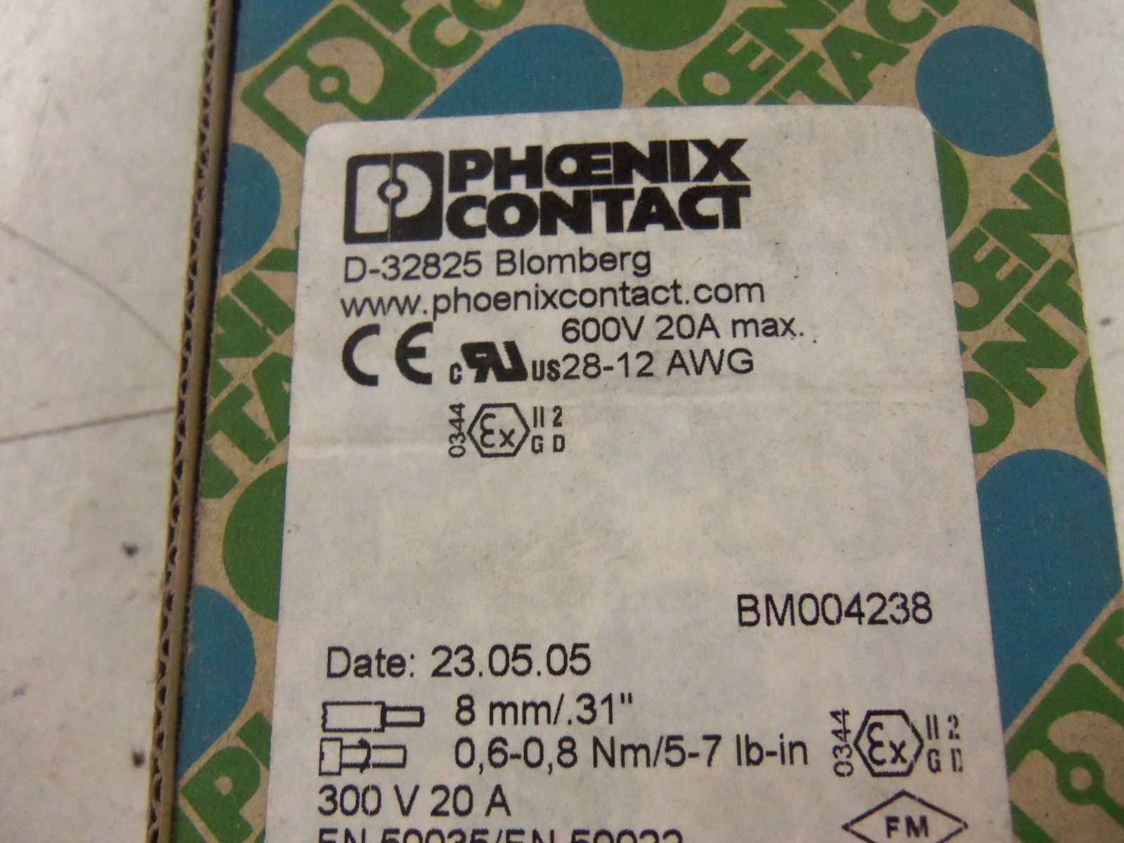 LOT OF 34 PHOENIX CONTACT BMOO4238 NSMP