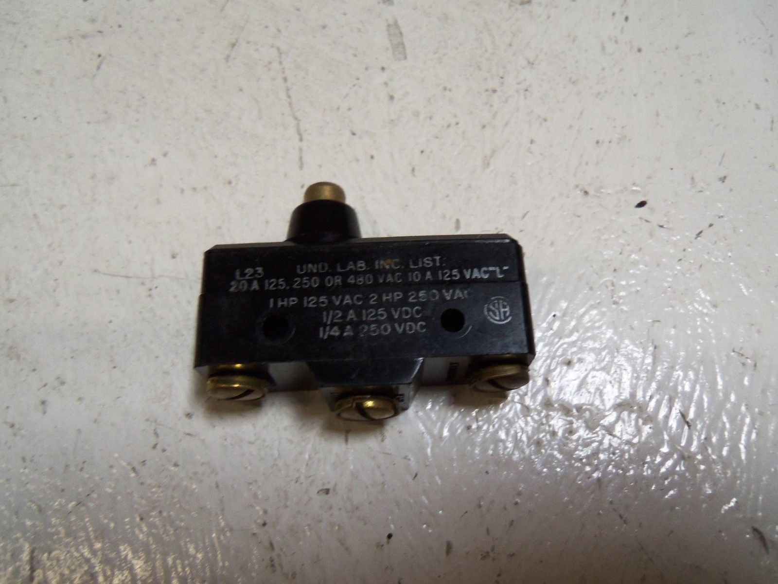 MICRO SWITCH BA-2RB-A4 BASIC SWITCH UNMP