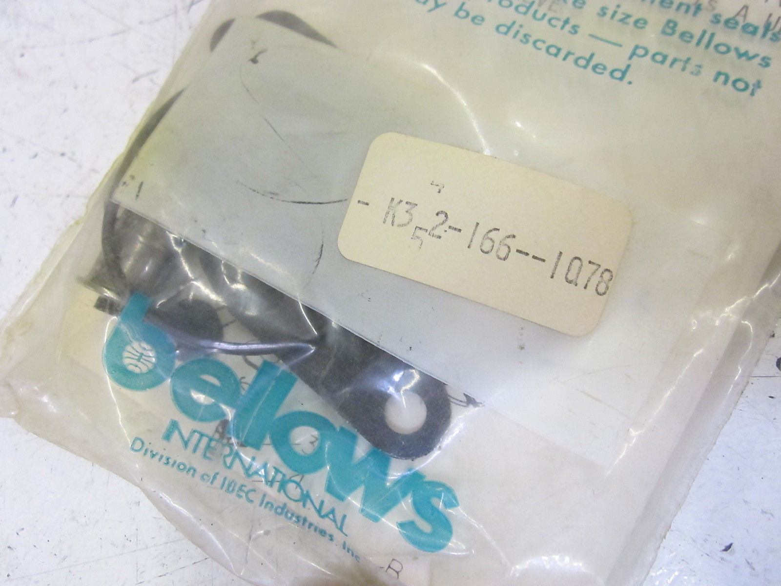 LOT OF 3  BELLOWS INTERNATIONAL K325-166-1Q78 KIT NSMP