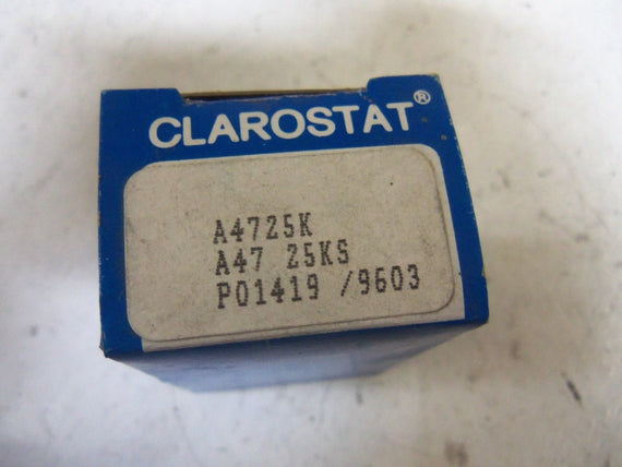 LOT OF 3 CLAROSTAT A4725K POTENTIOMETER *NEW IN BOX*