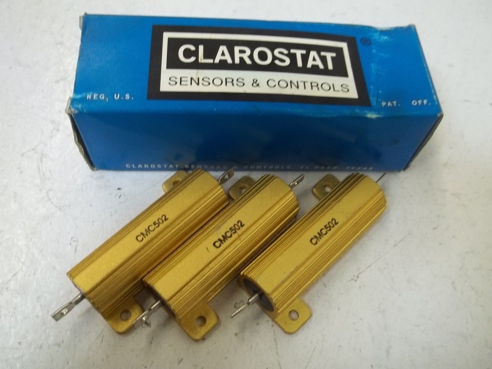 LOT OF 3 CLAROSTAT CMC502 RESISTOR WIREWOUND NSMP