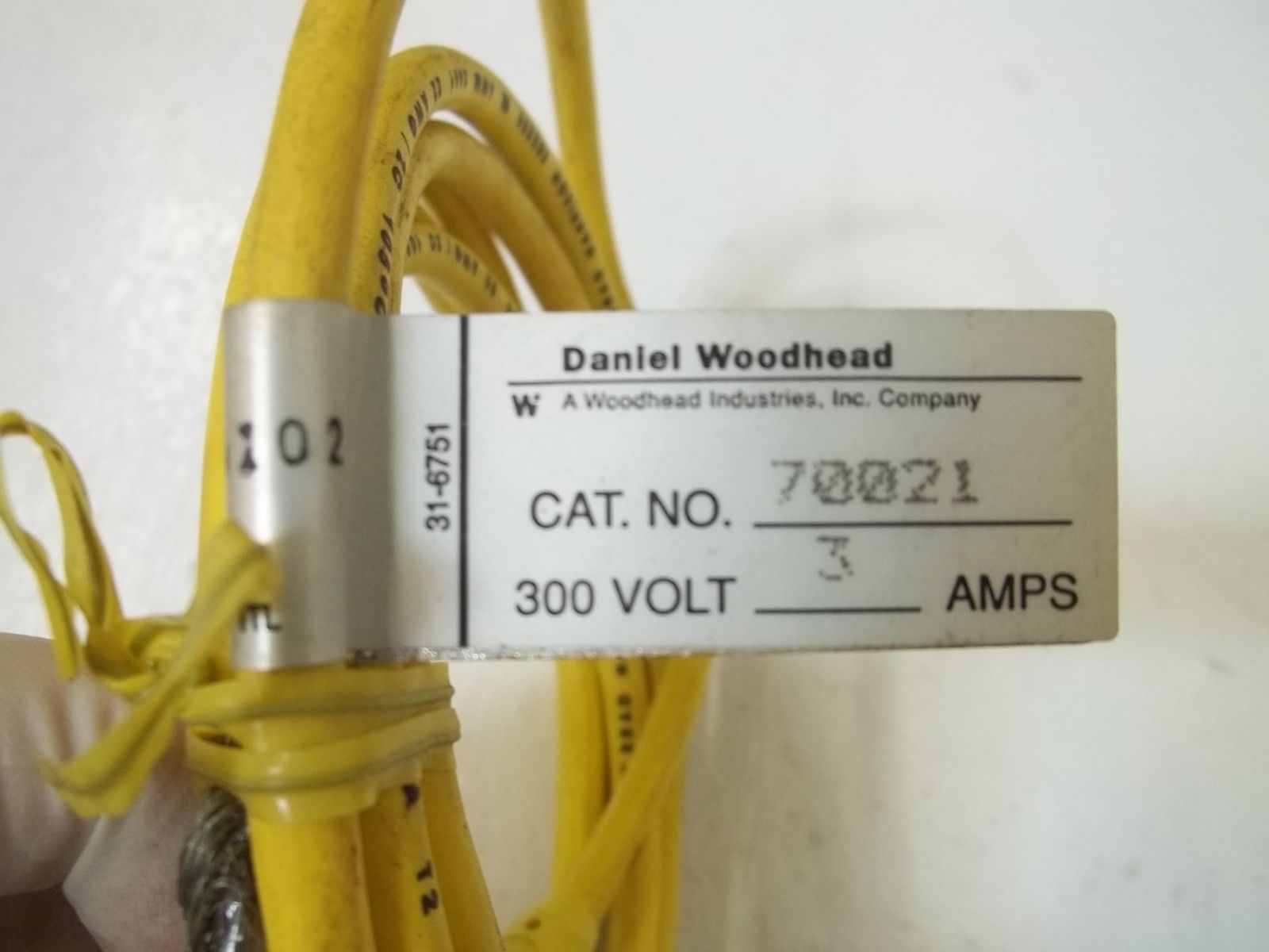 LOT OF 3 DANEIL WOODHEAD 70021 QUICK CHANGE CORDSET 3P FEMALE UNMP