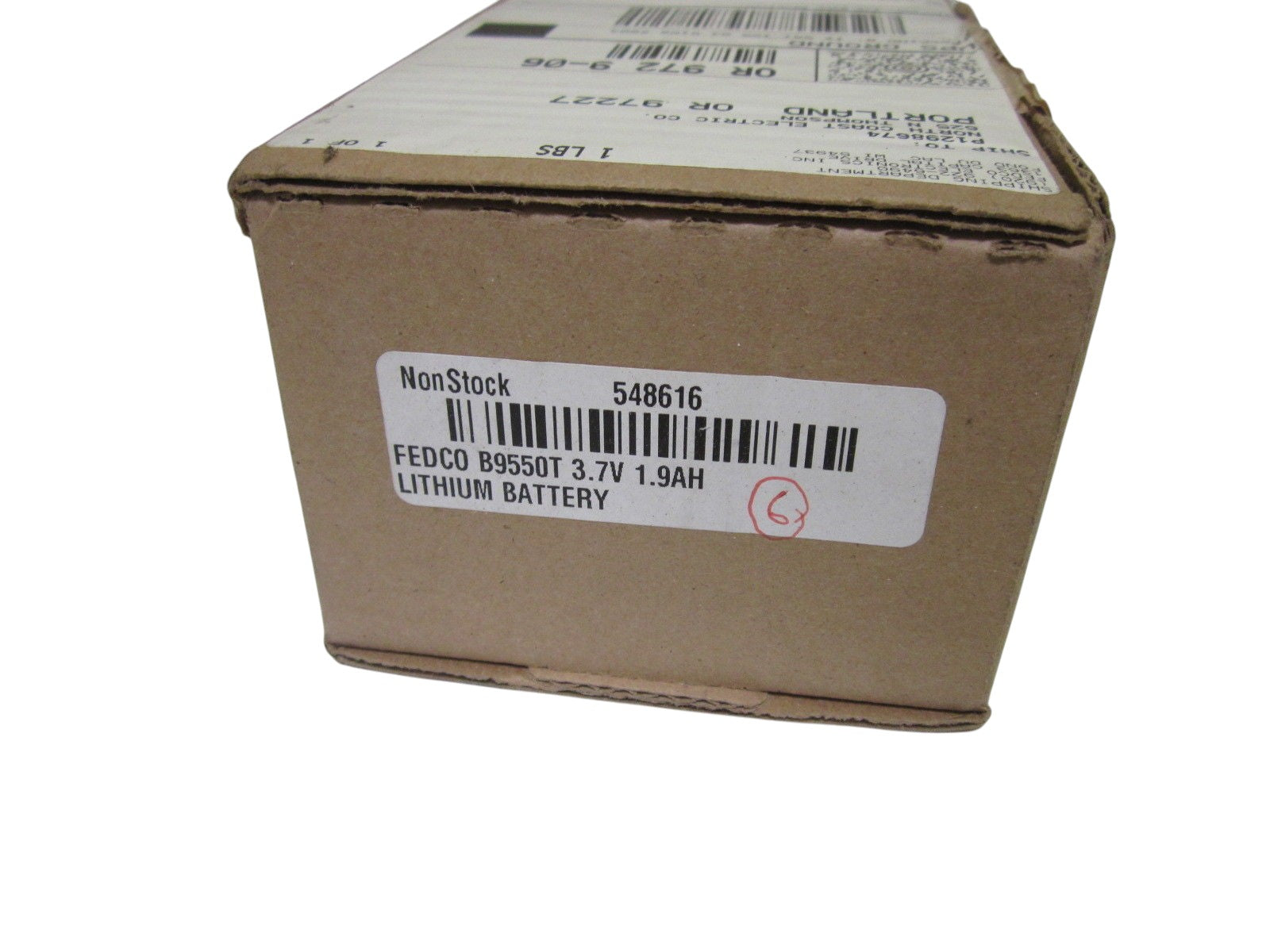 LOT OF 3 FEDCO B9550T 3.7V 1.9A LITHIUM BATTERY NSMP