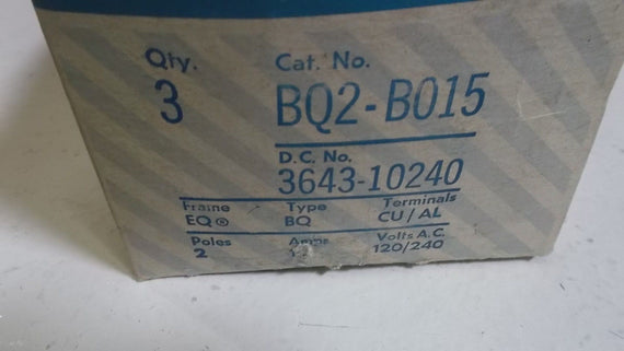 LOT OF 3 GOULD BQ2-B015 *NEW IN BOX*