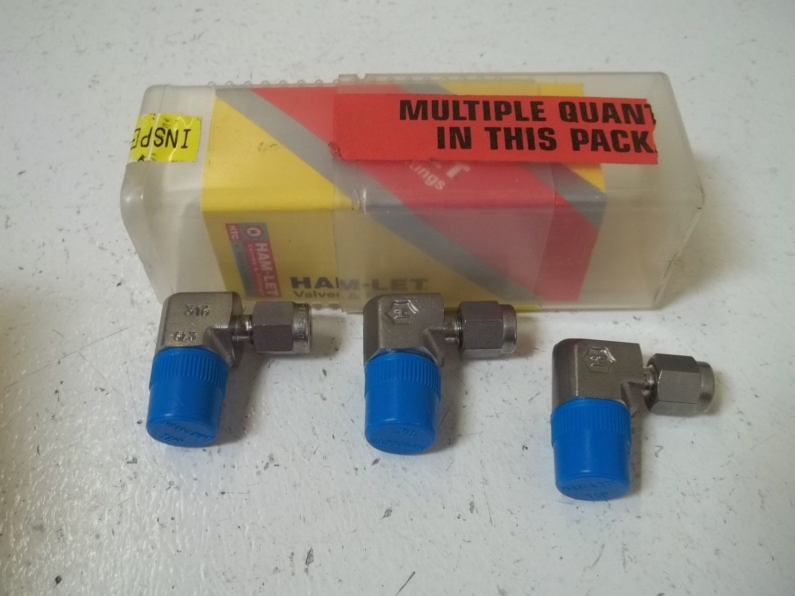 LOT OF 3 HAM-LET 769L 1/8" X 1/4" ELBOW FITTING NSMP