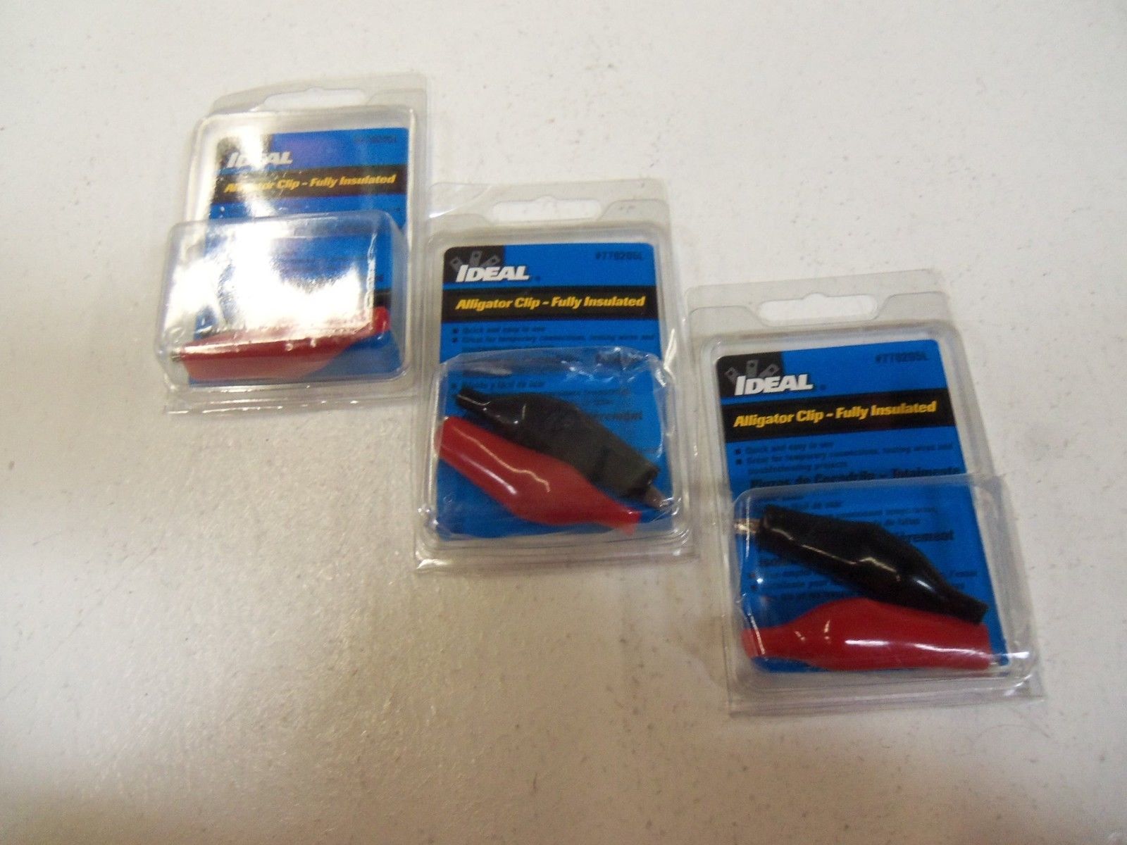 LOT OF 3 IDEAL ALLIGATOR CLIP  770205L*ORIGINAL PACKAGE*