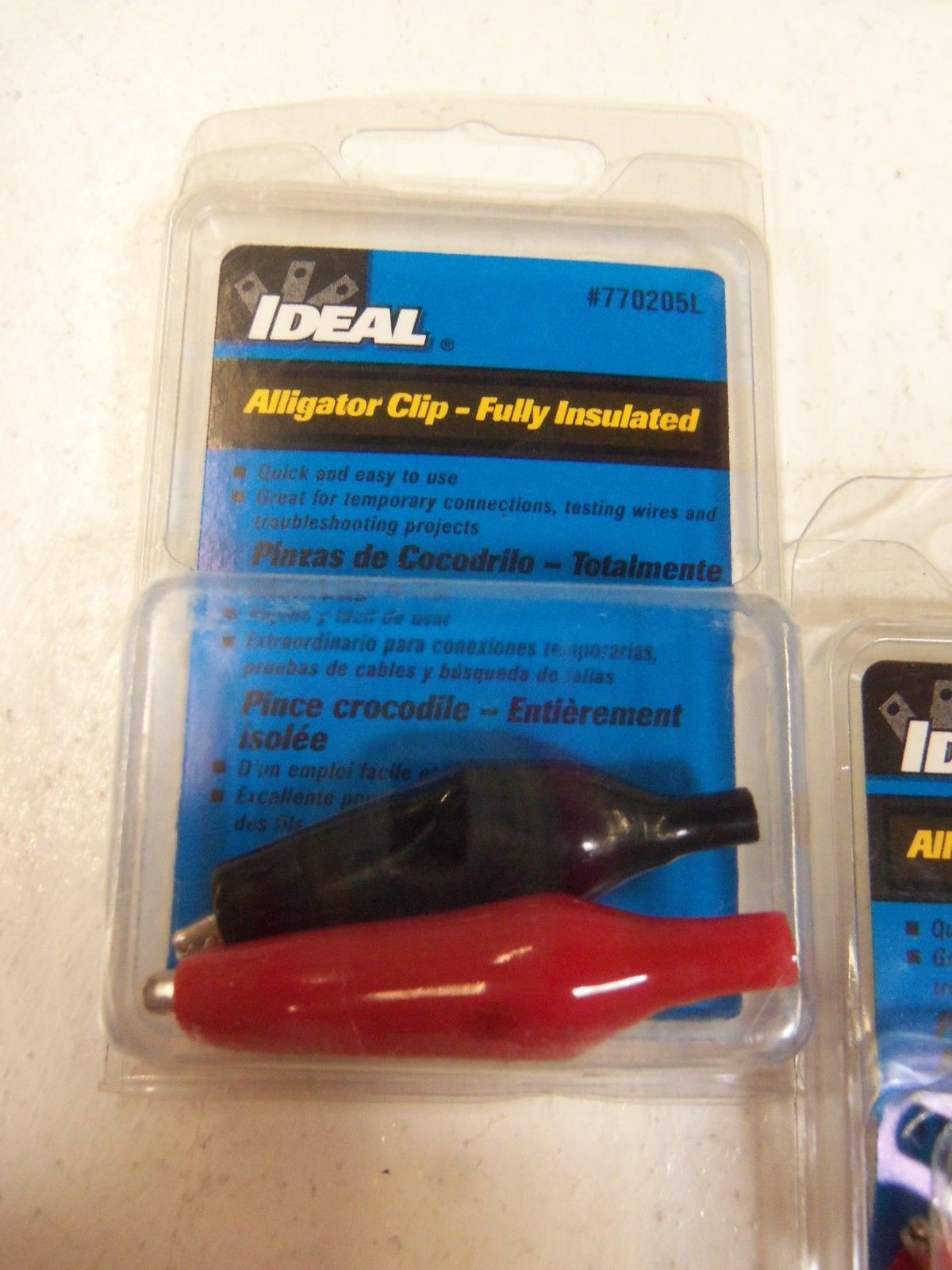 LOT OF 3 IDEAL ALLIGATOR CLIP  770205L*ORIGINAL PACKAGE*