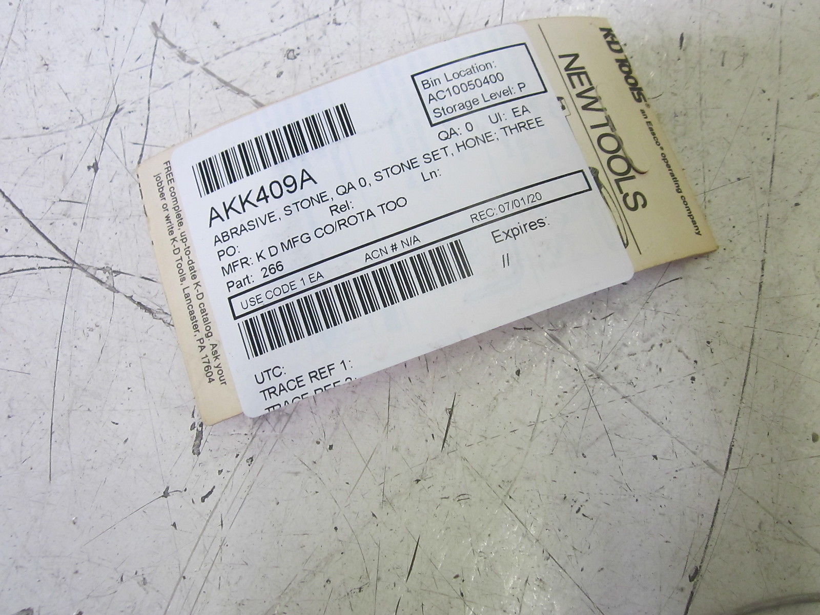 LOT OF 3 K-D TOOLS 266 REPLACEMENT STONES NSNP IN NSMP