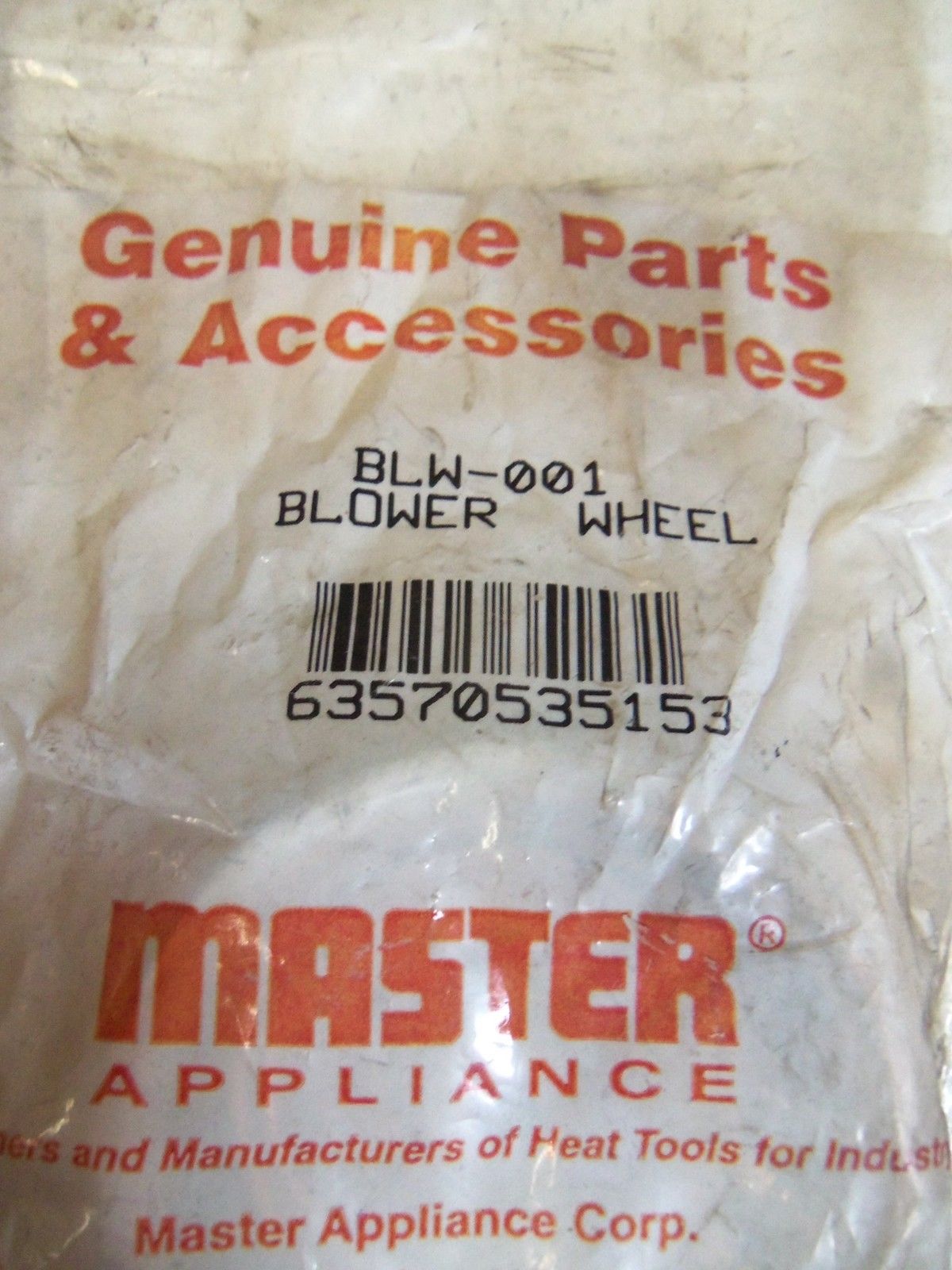 LOT OF 3 MASTER BLOWER WHEEL BLW-001 NSMP