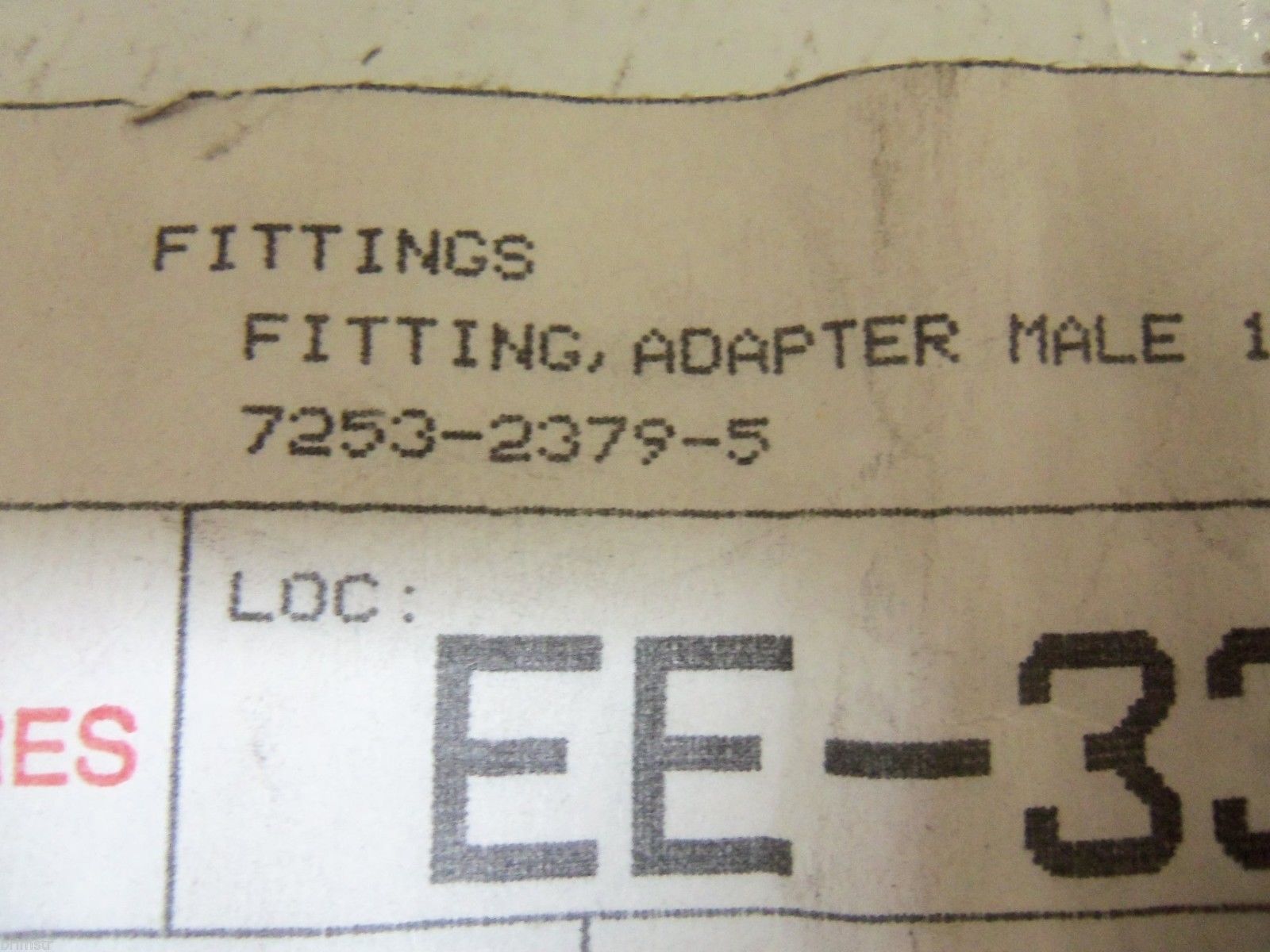 LOT OF 3 MOTION INDUSTRIES7253-2379-5 FITTING, ADAPTER MALE NSNP