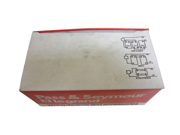 LOT OF 3  PASS & SEYMOUR CS215-W DOUBLE POLE SWITCH NSMP