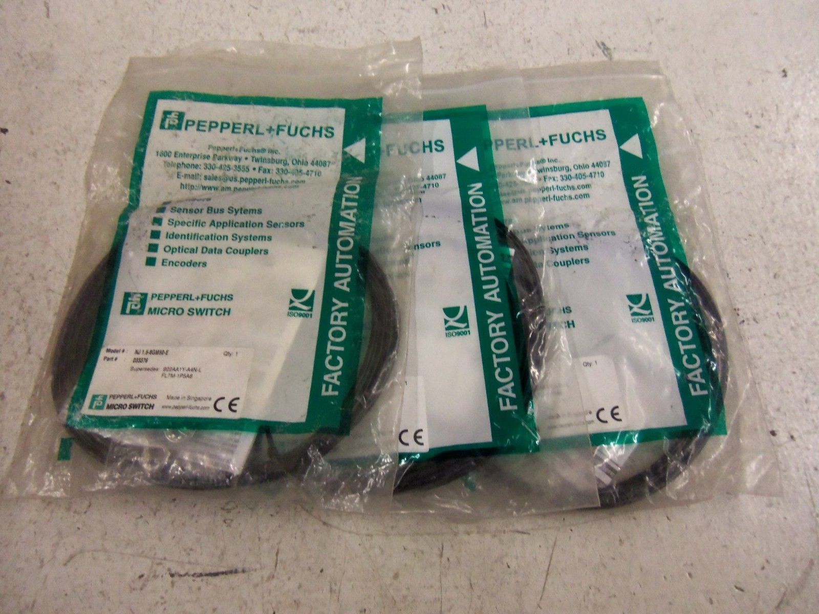 LOT OF 3 PEPPERL & FUCHS NJ1.5-8GM50-E *NEW*